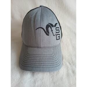 Stone Glacier Snap Back Cap Hat Gray/Black With Embroidered Logo